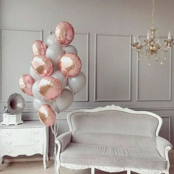 Фонтан шаров "Софт рози" в Перми