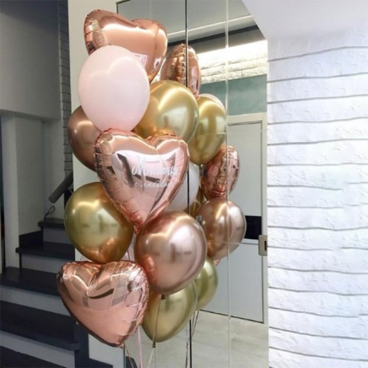 Фонтан шаров "От сердечка" в Перми