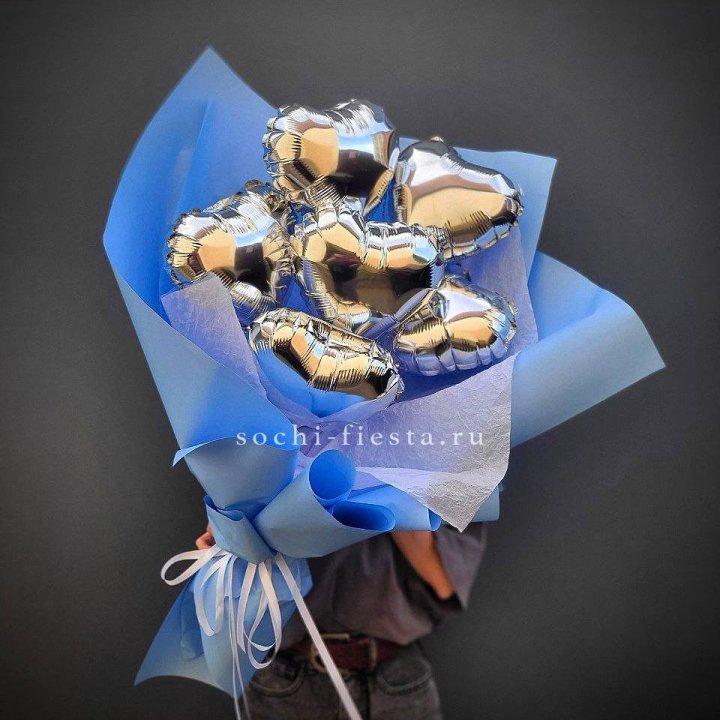 Букет из шаров сердец  №2 в Перми