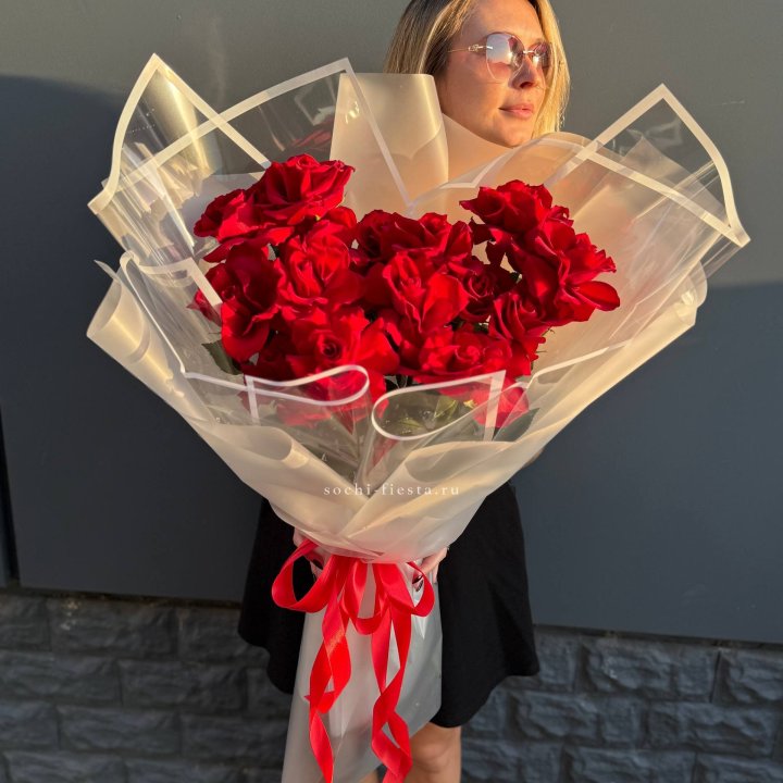  Букет  высоких роз 15 шт в Перми