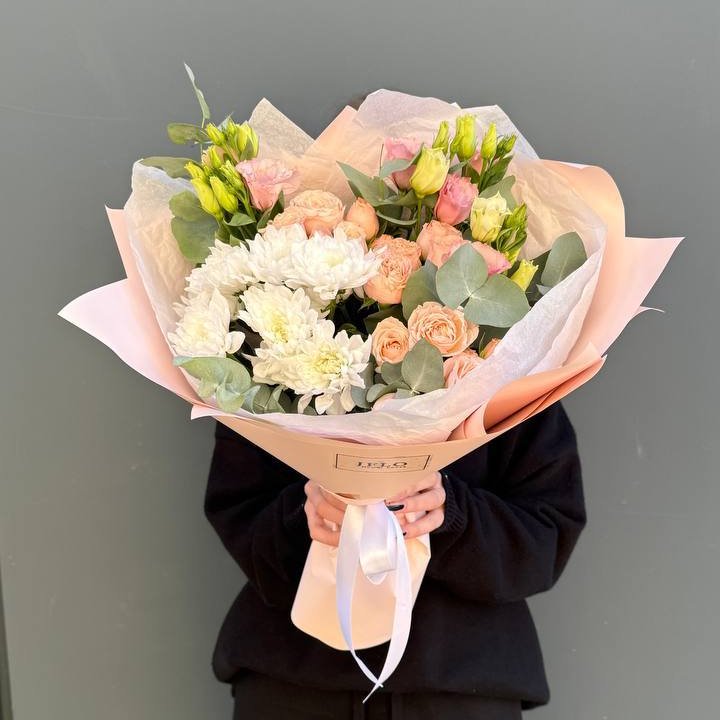 Букет "Персиковая нежность" в Перми