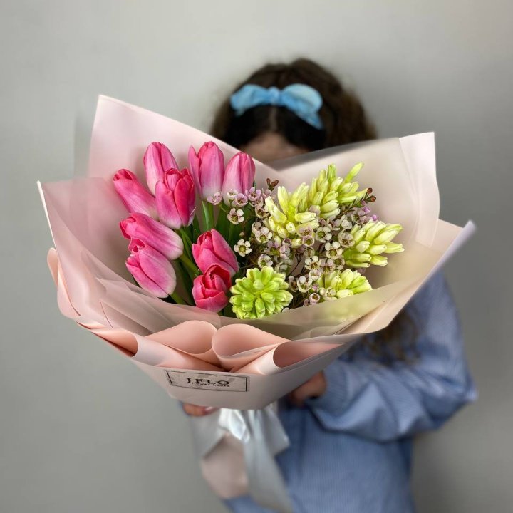  Дуо тюльпаны и гиацинты в Перми