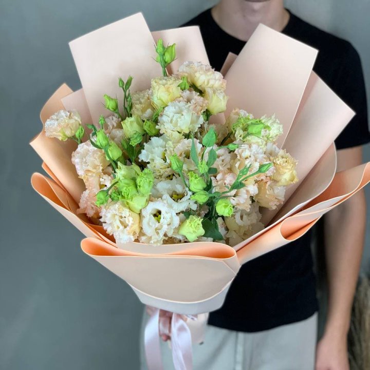 Букет эустом "Крем" в Перми