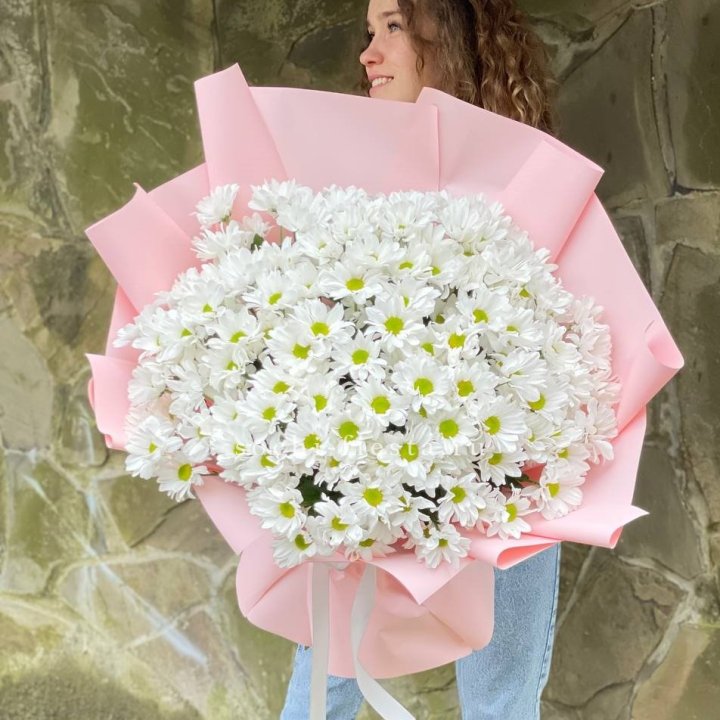  Букет хризантем "Крем" в Перми