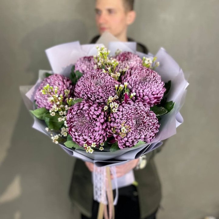 Букет хризантем "Палермо" в Перми