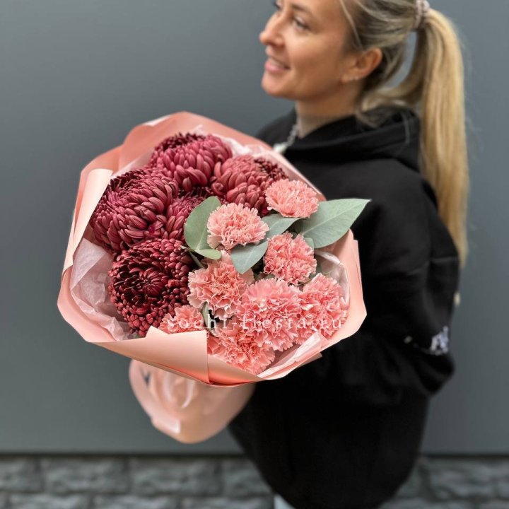 Дуо диантусы и бигуди в Перми