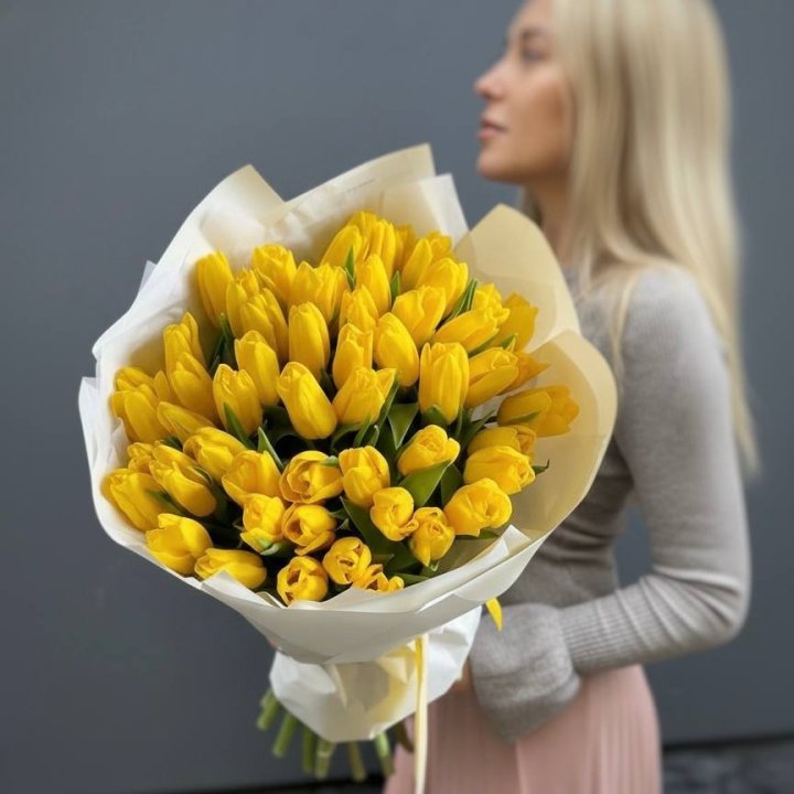 51 желтый тюльпан в Перми