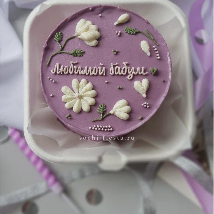 Бенто-торт "Любимой бабуле" в Перми