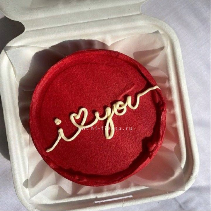 Бенто-торт "Я тебя люблю бесконечно" в Перми