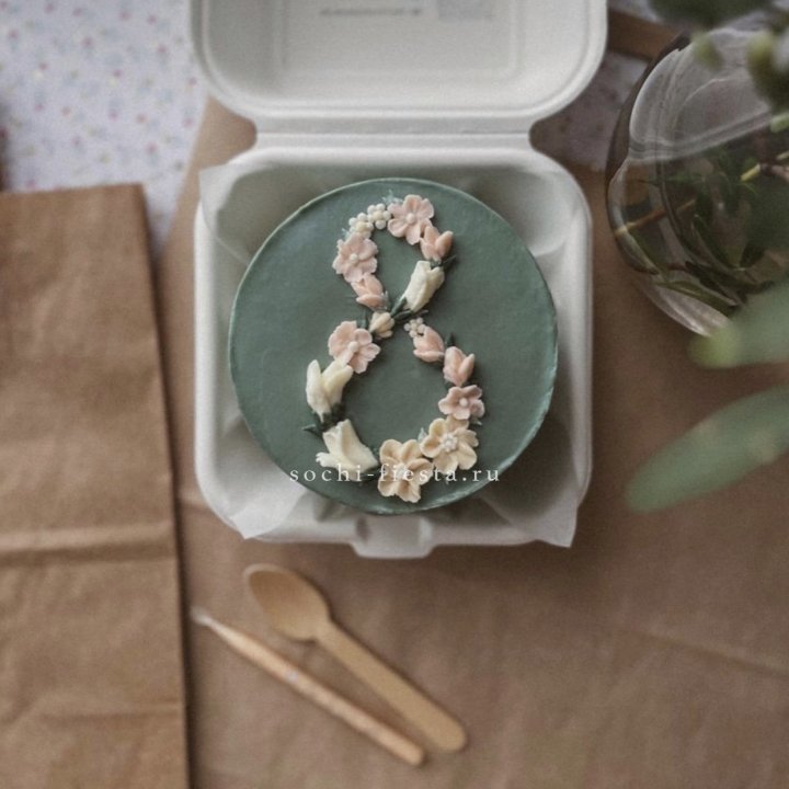 Бенто-торт "8 марта" green  в Перми