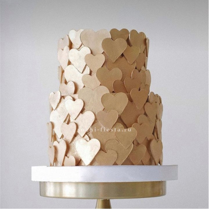 Торт "Hearts" gold в Перми