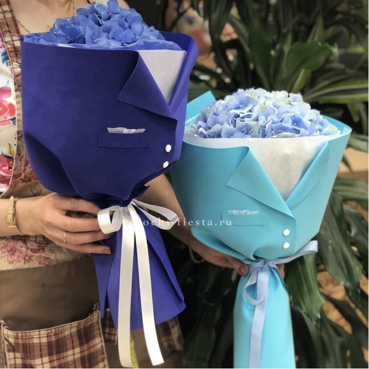 Букет с гортензией с пиджаком в Перми