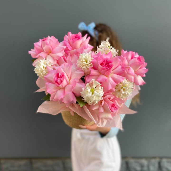 Дуо розы и гиацинты в Перми