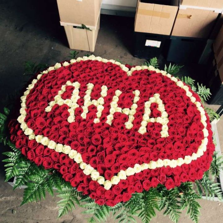 555 роз с именем в Перми