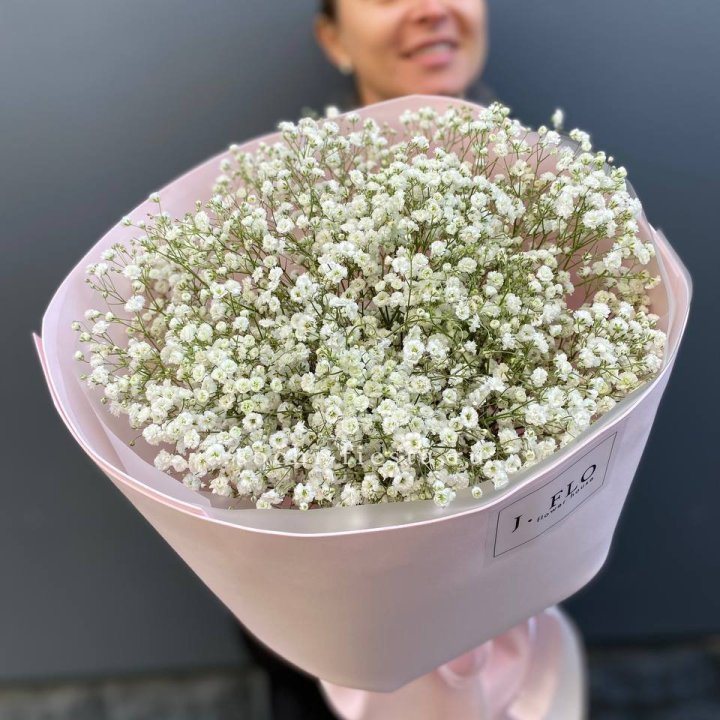 11 белых гипсофил в фоамиране в Перми