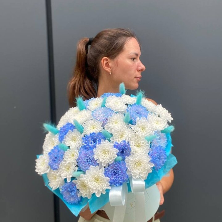  Коробочка  хризантем и лагуруса в Перми