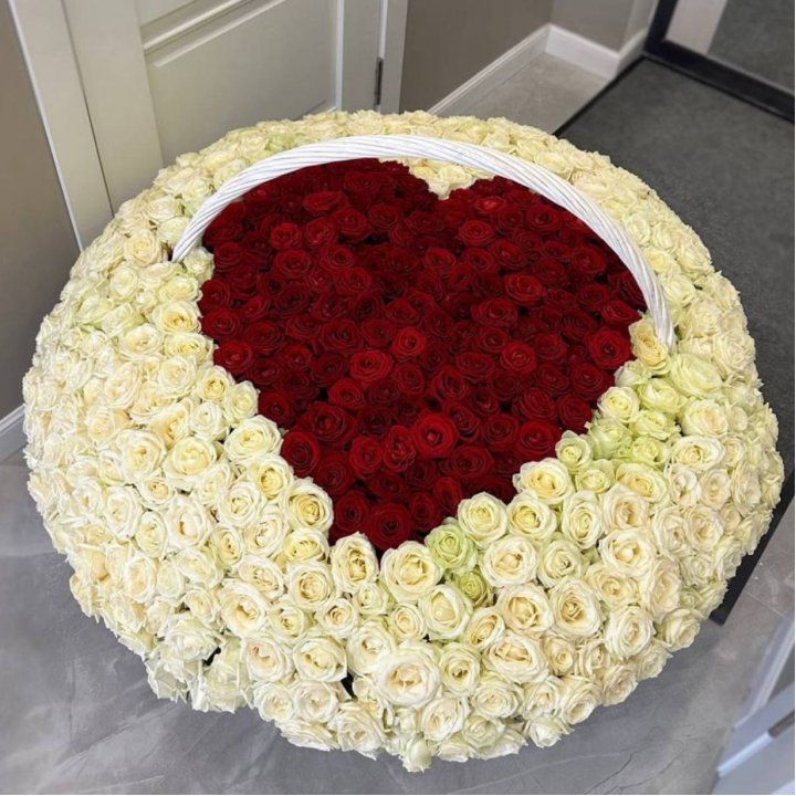 501 роза сердце в Перми