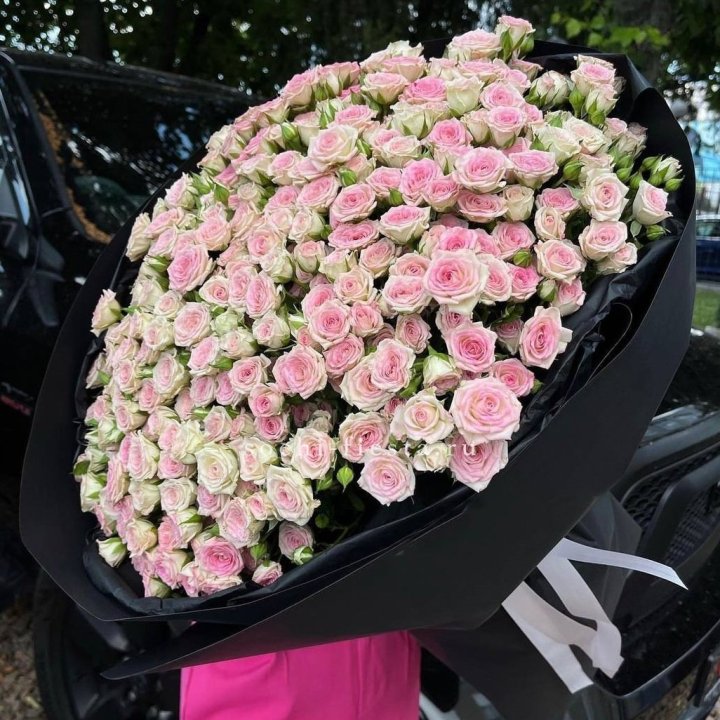 101 кустовая роза "Твистер" в Перми