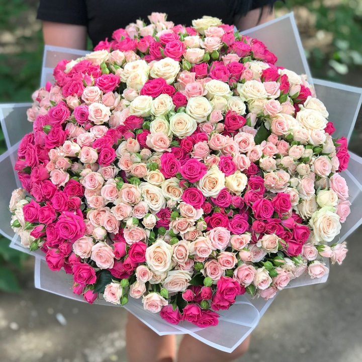 101 кустовая роза в Перми