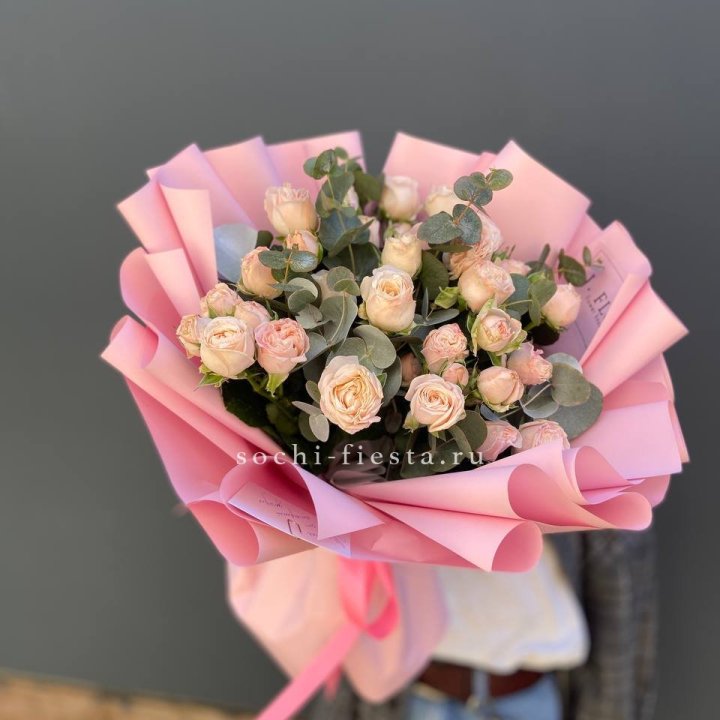 Букет пионовидных роз Cute Love в Перми