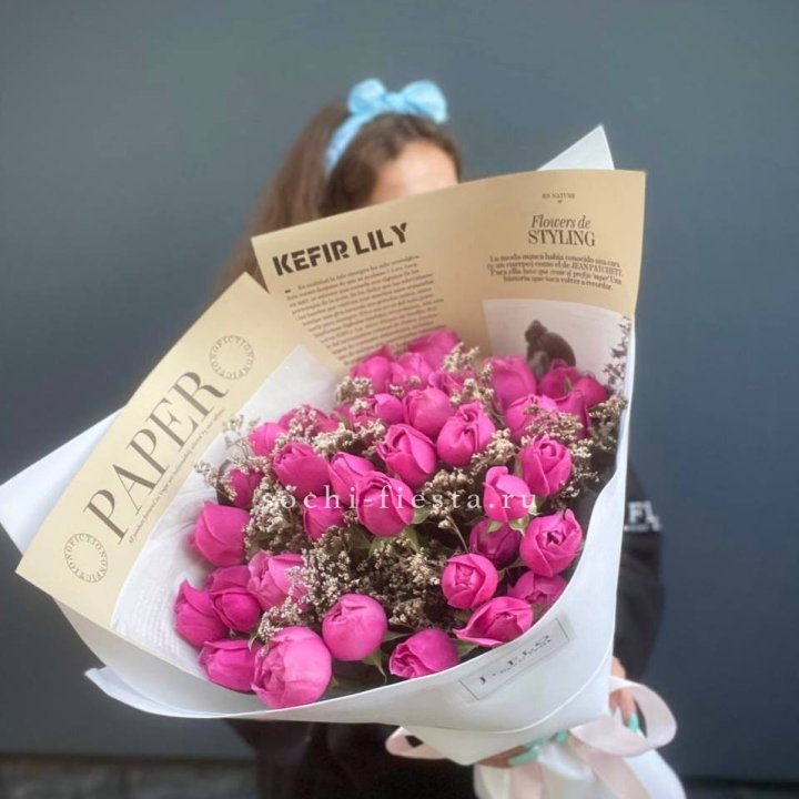 Пионовидные розы баблс №3 в Перми