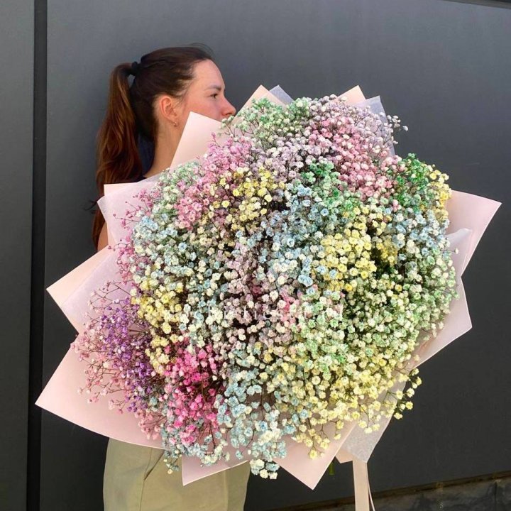 Пышный букет из гипсофил  в Перми