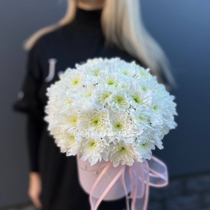 Коробка с хризантемами №1 в Перми