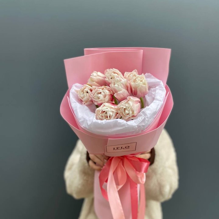 9 нежных тюльпанов в Перми