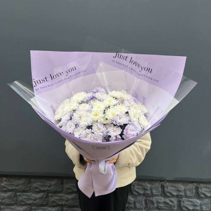 9 воздушных хризантем в Перми