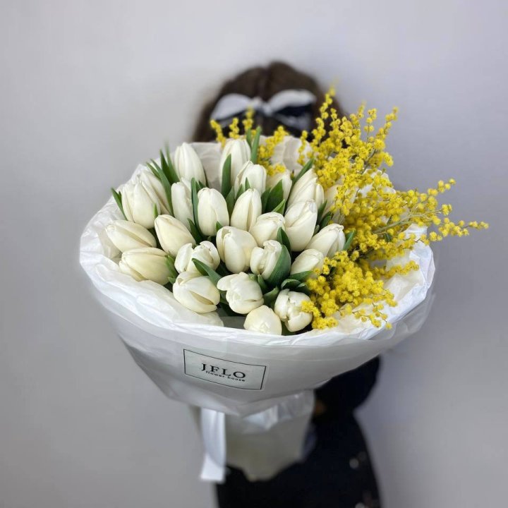 Дуо тюльпан и мимоза в Перми