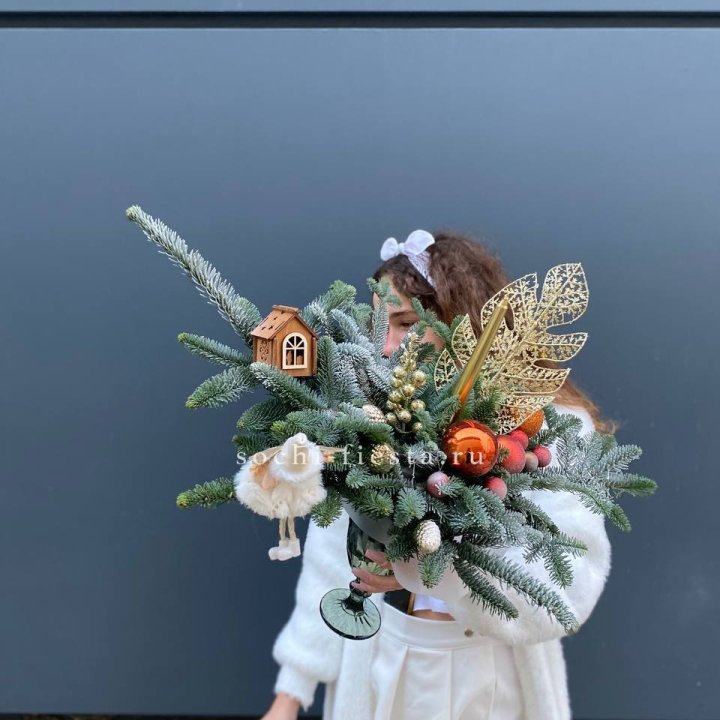 Композиция в бокале огненная  в Перми