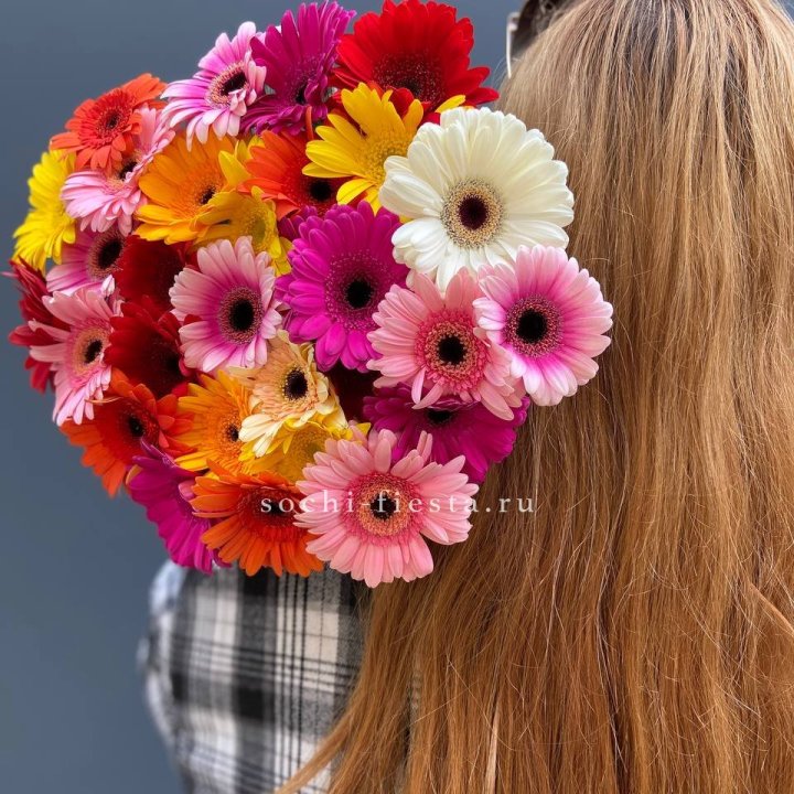 Охапка гербер  в Перми