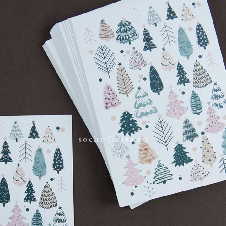 Открытка к букету "Елки" в Перми