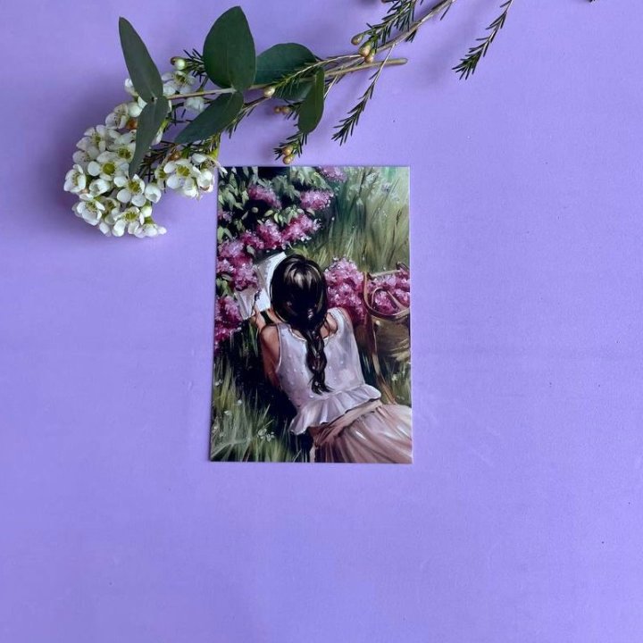 Открытка к букету "Среди пионов" в Перми