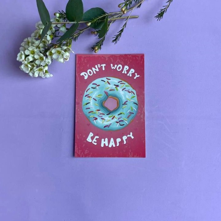 Открытка к букету "Не волнуйся..." в Перми