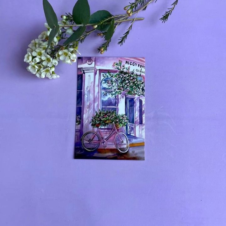 Открытка к букету "Розовый" в Перми