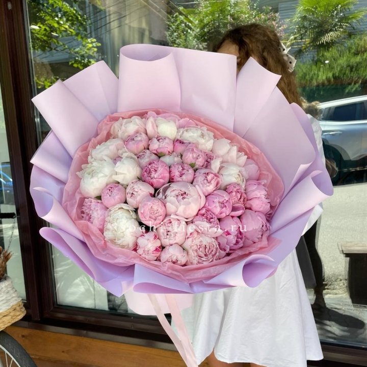 51 розовый пион в Перми