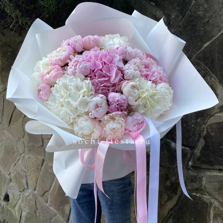 Букет "Пионы и Гортензии" в Перми