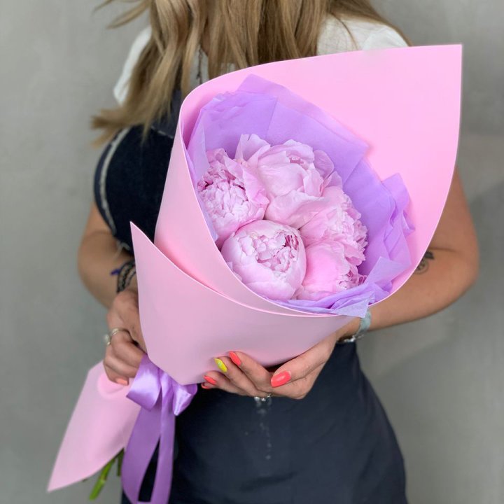 Букет пионов "Файв" в Перми