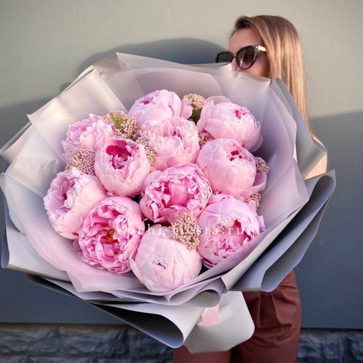 Букет с пионами "Стайл" в Перми