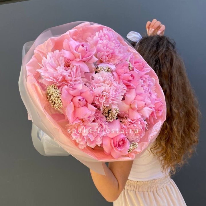  Букет с пионами "Пинки" в Перми