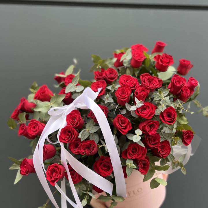 45 Красных роз в боксе "Сеньёрита" в Перми