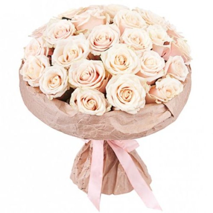 25 кремовых роз "Craft" в Перми