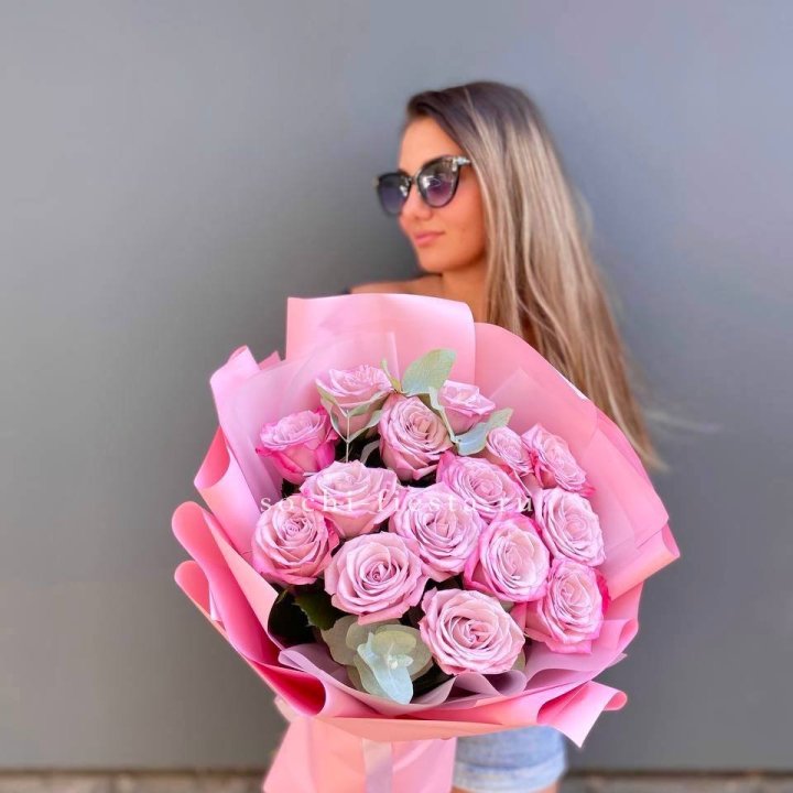 Букет розовых роз 2 в Перми