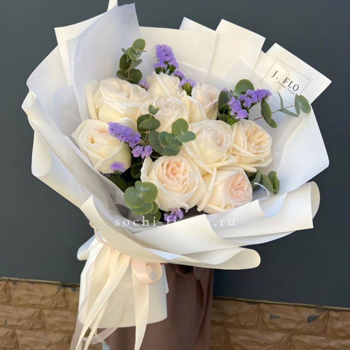 Букет из роз Вайт охара в Перми