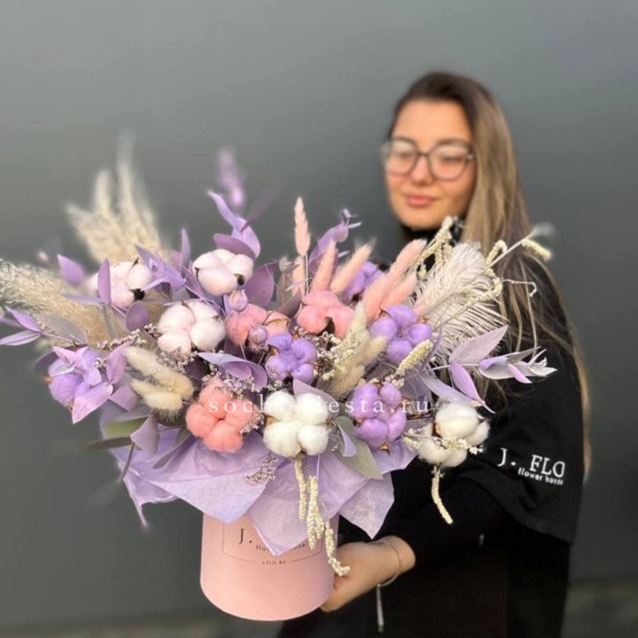 Авторский бокс с сухоцветами №4 в Перми