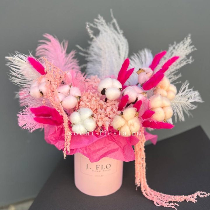 Авторский бокс с сухоцветами №1 в Перми