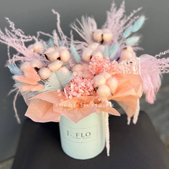 Авторский бокс с сухоцветами №3 в Перми