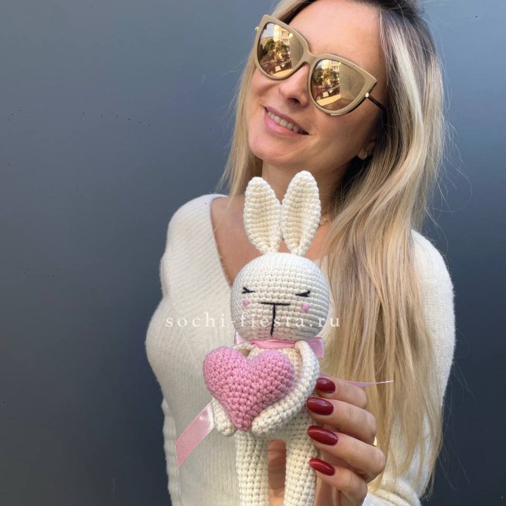 Зайка с сердцем ручной работы в Перми