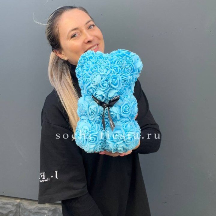 Игрушка медведь голубая в Перми